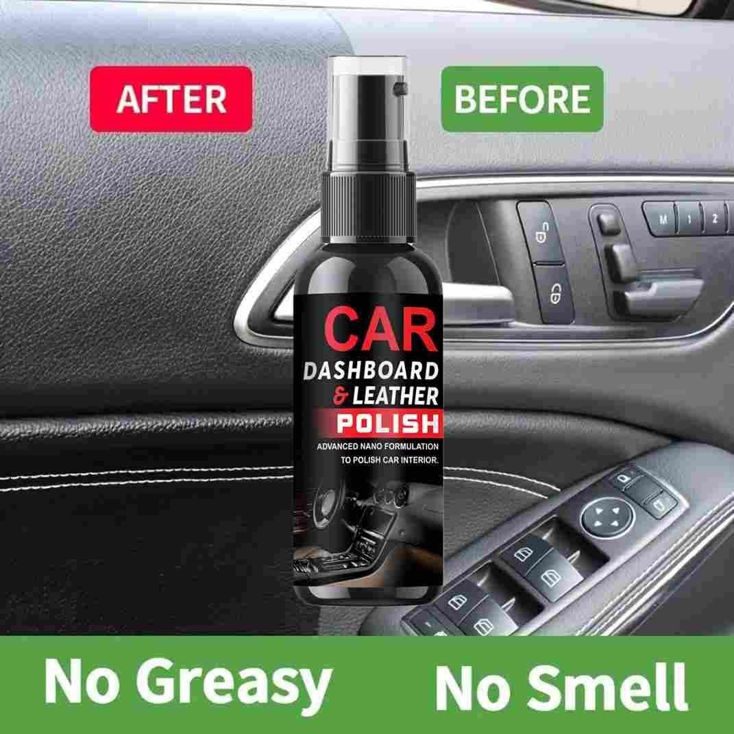 Dashboard Polish And Leather Conditioner + Protectant Car Dashboard Polish (Pack of 2)