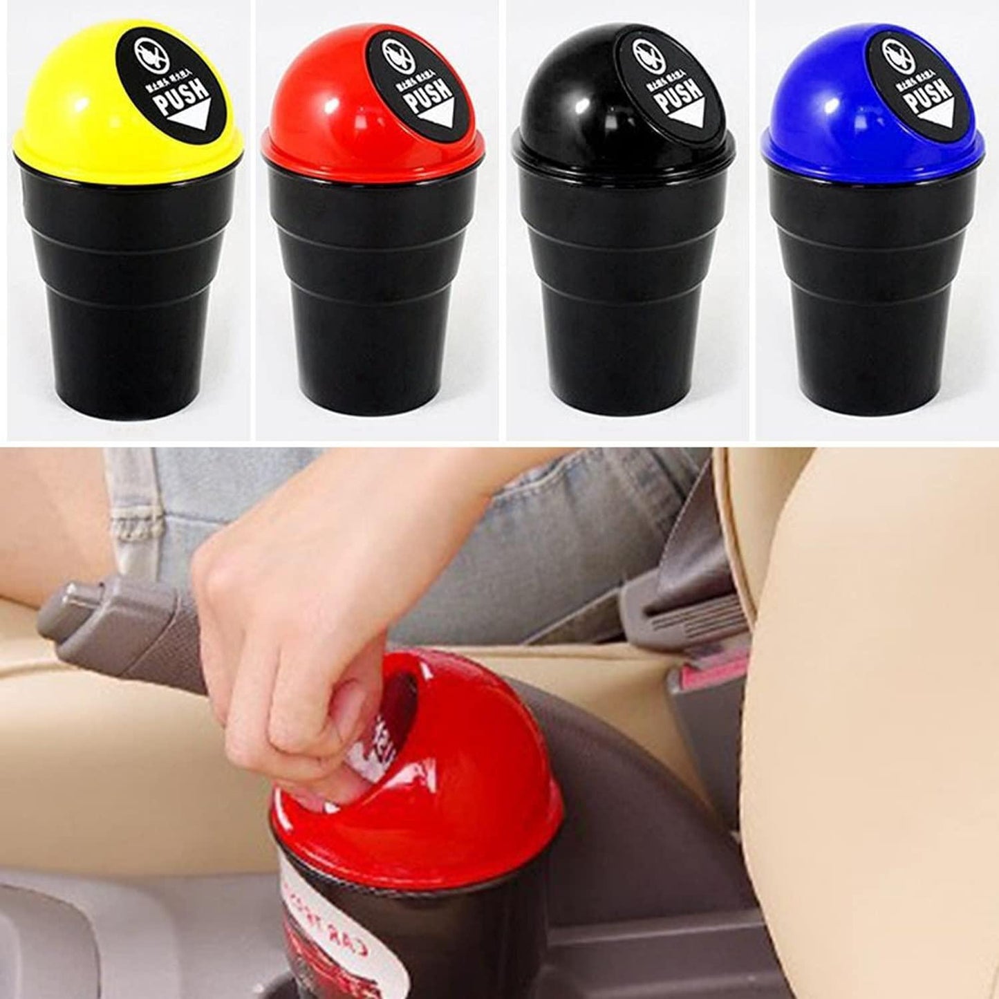 Premium Mini Trash Bin - Dust Bin for Car